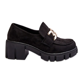 Vinceza Ženske cipele od brušene kože s ukrasom, crne rulene crna