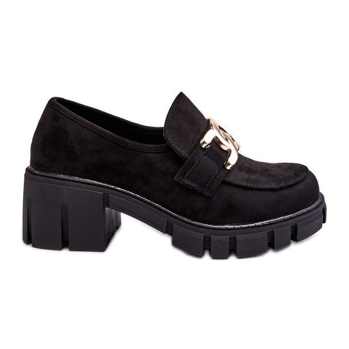 Vinceza Ženske cipele od brušene kože s ukrasom, crne rulene crno