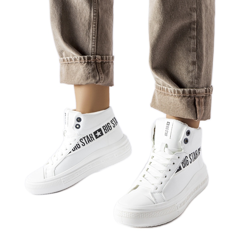 Bijele izolirane tenisice Big Star MM274009 bijela