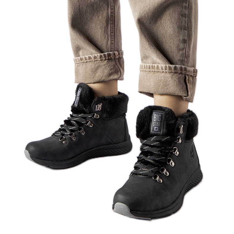 Crne izolirane čizme Big Star MM274488 crno