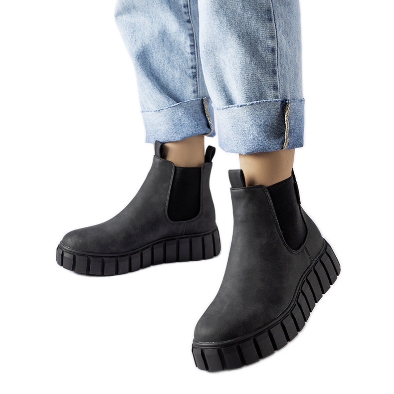 Crne gležnjače Big Star MM274324 crno