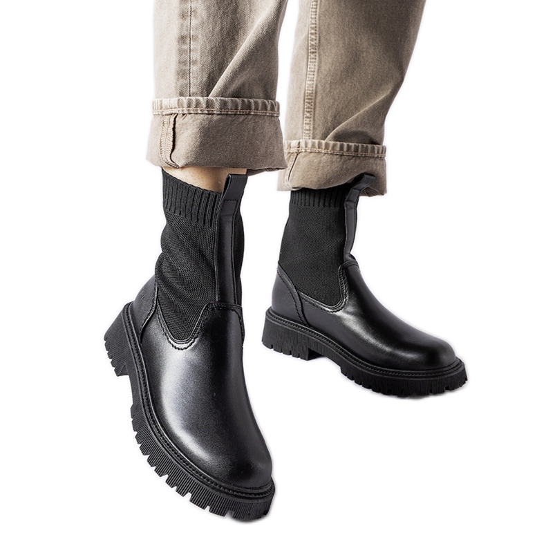 Crne gležnjače Big Star MM274543 crno