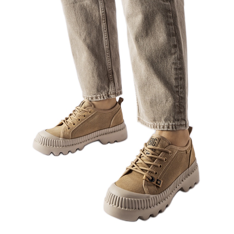 Bež kožne tenisice Big Star KK274511