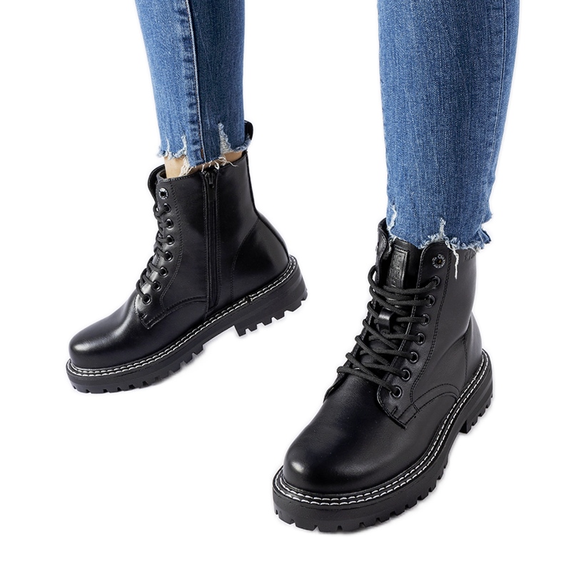 Crne klasične čizme Big Star KK274538 crno