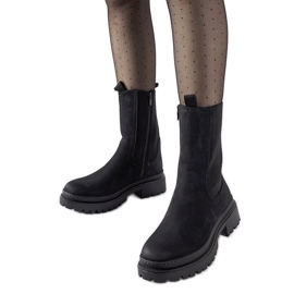 Crne izolirane visoke čizme Bernardo crna