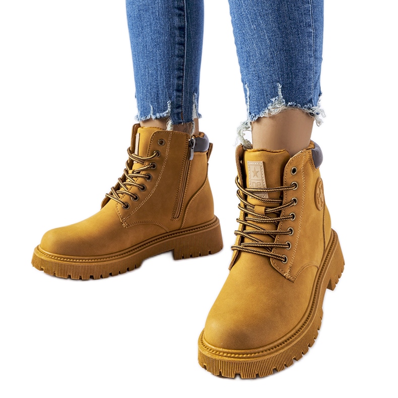 Doutor čizme s karamel izolacijom smeđa