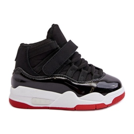 Dječje sportske cipele na vezanje crne i crvene Darina crna