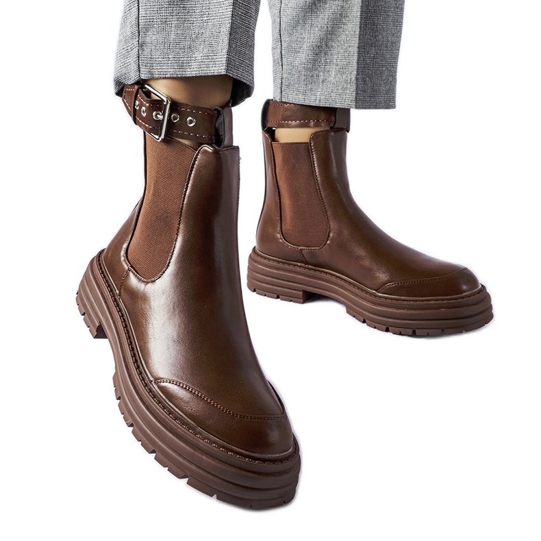 Smeđe čizme s ukrasnim kopčanjem iz Jonesboroa smeđa