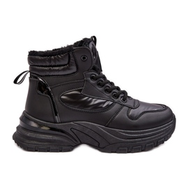 PE1 Ženska izolirana sportska obuća na vezanje crna Dejana crno