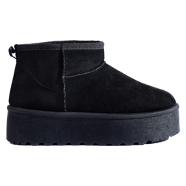 Crne kratke čizme za snijeg na platformi Shelovet crna