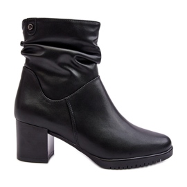 Sergio Leone Ženske zgužvane gležnjače crne Liriam crna