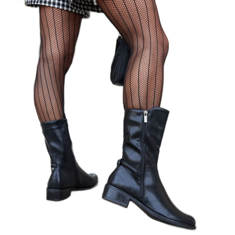 Crne izolirane visoke čizme Mayonga crno