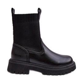 Crne ravne čizme Big Star MM2745432 crna