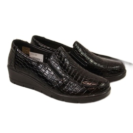 Udobne lakirane cipele na wedges T.Sokolski W SCA61A, crne crno