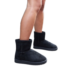 Crne izolirane Custonaci čizme za snijeg crno