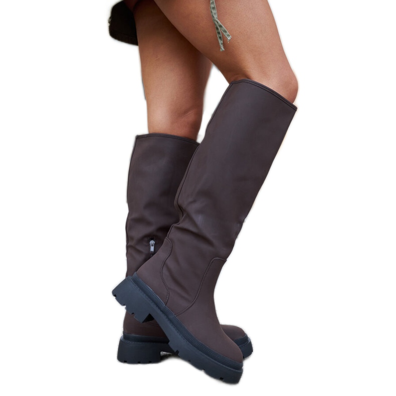 Smeđe mat klasične Edwards čizme smeđa