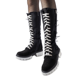 Palmer čizme s izolacijom od crne tkanine crna