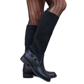 Crne čizme s fleksibilnim gornjištem Casanova crna