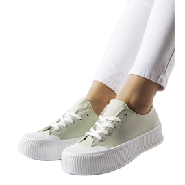 Zelene tenisice na debeloj Fortunata platformi zelena