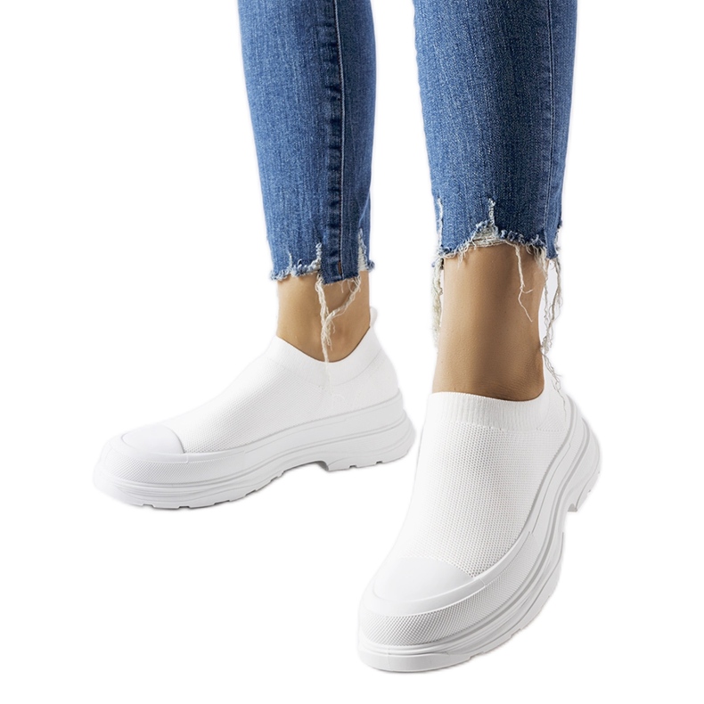 Sive slip-on tenisice s Baratili platformom siva