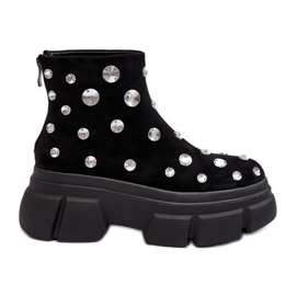 S.Barski Antilop izolirane čizme s kristalima D&amp;A MR870-83 crne crna