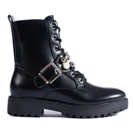 Crne ženske torbe sa Shelovet biserima crna