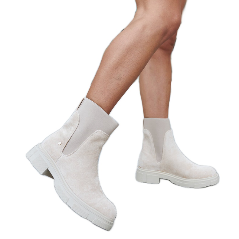 Inna Bež gležnjače slip-on marke Adalrico