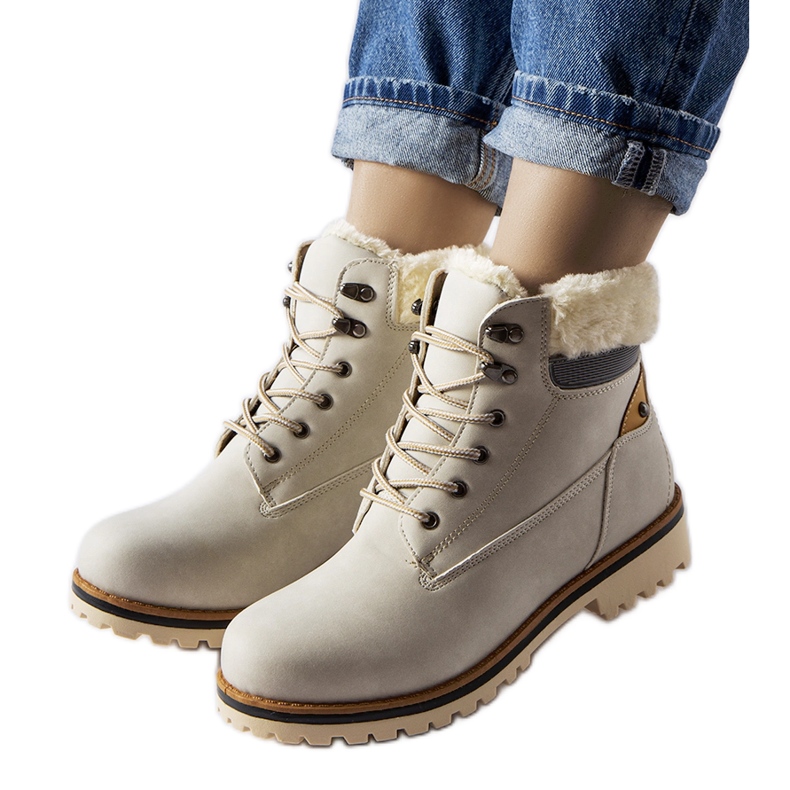 Sive izolirane Montalbino čizme siva