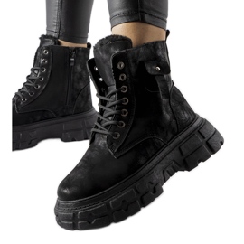 Inna Crne izolirane čizme na Lina platformi crna