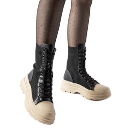 Crne cipele čarape sa svijetlim potplatom Vitto crna