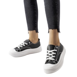 Crne Erbezzo tenisice s platformom crna