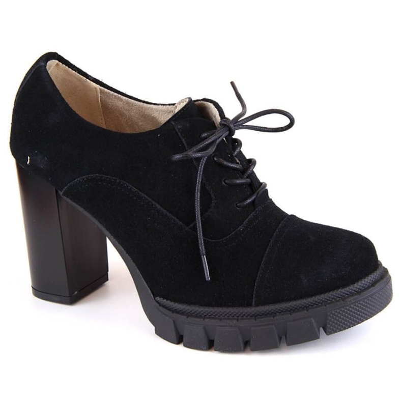 Filippo W PAW473A kožne cipele na visoku petu i platformu, crne crno