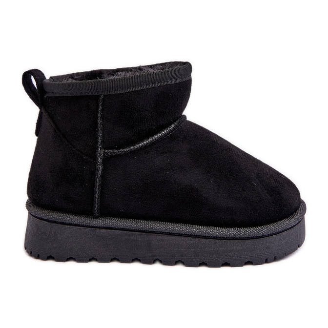 Dječje čizme za snijeg izolirane crne Nallita crno