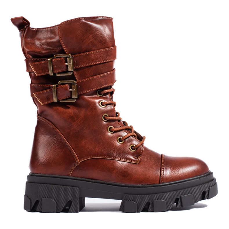 Smeđe ženske torbe s Shelovet kopčama smeđa