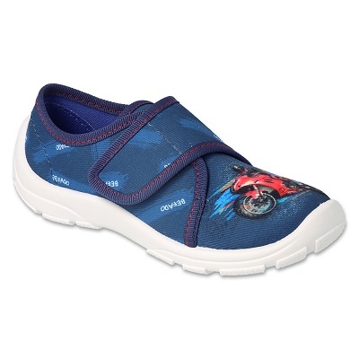 Befado dječje papuče 974Y533 plave s motociklom plava