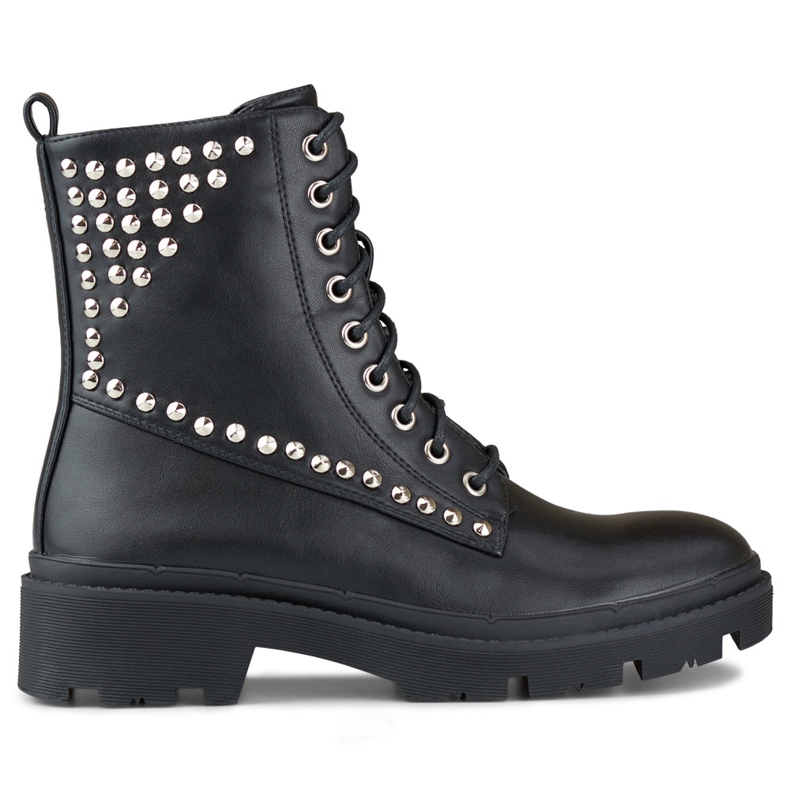 Ženski kameni radnici od eko kože crno