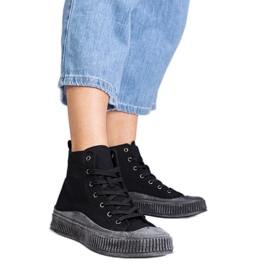 Crne Guerrino tenisice s visokom platformom crna