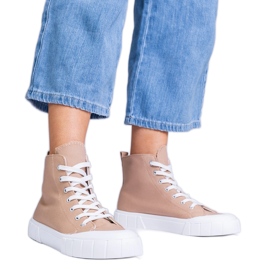 Smeđe visoke tenisice Citta smeđa