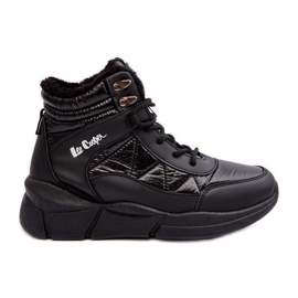 Izolirane ženske čizme na platformu Lee Cooper LCJ-23-44-1984 crne crna