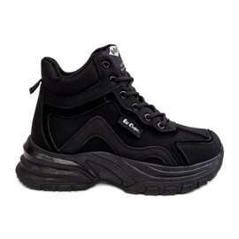 Ženske tople trapper čizme na vezanje Lee Cooper LCJ-23-44-1976L crne crna