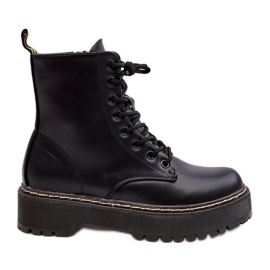 Ženske gležnjače na vezanje crne Maddis crna