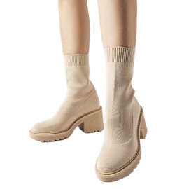 Bež gležnjače s fleksibilnim gornjim dijelom Cadiz