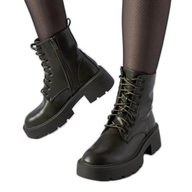 Zelene izolirane gležnjače s debelim potplatom Cirillo zelena