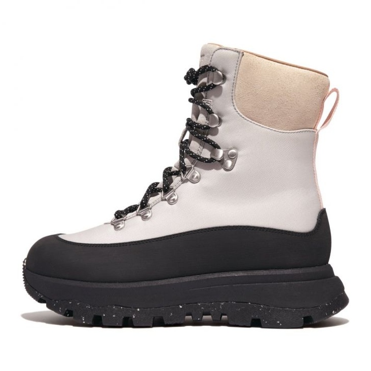 FitFlop Neo-D-Hyker E01 vodootporne čizme za hodanje od tkanine/antilop W GP6-231 bež