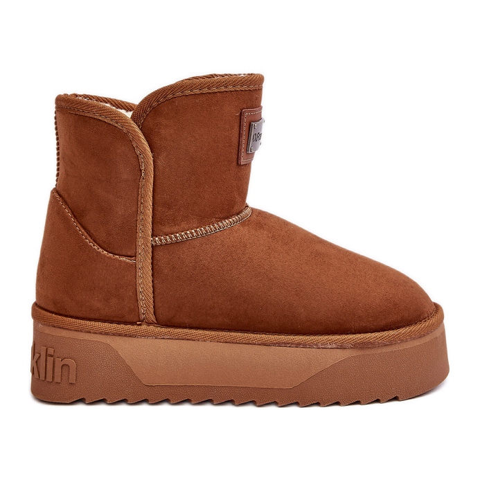 Veganske vodootporne čizme za snijeg s platformom D.Franklin DFSH371004 Smeđe smeđa