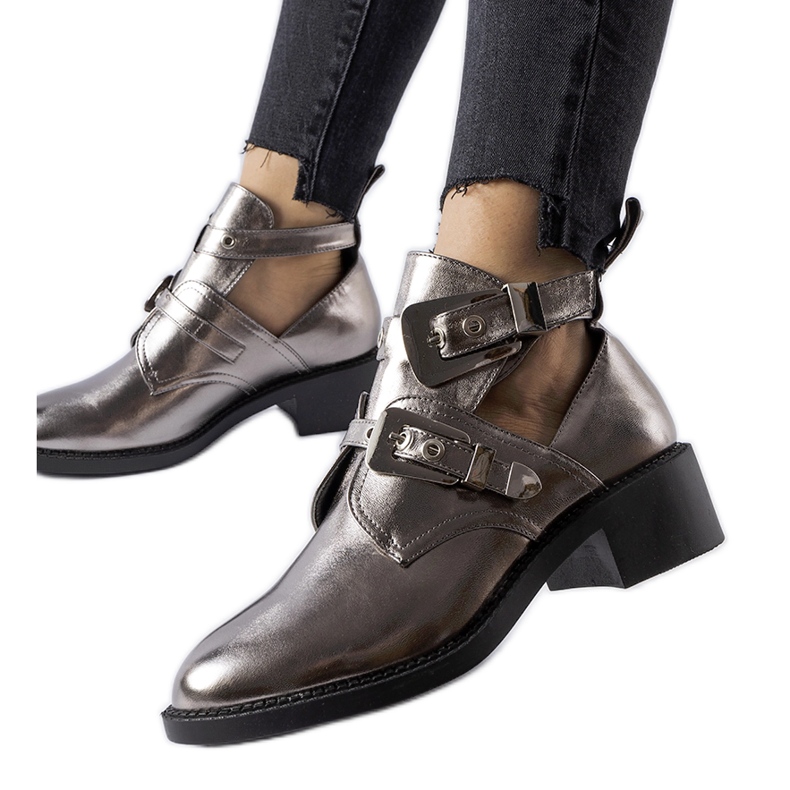 Tamno metalik gležnjače s visokim izrezom iz Ritaldija srebro