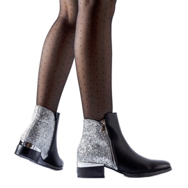 Crne gležnjače sa sjajnom pozadinom Olindo crna