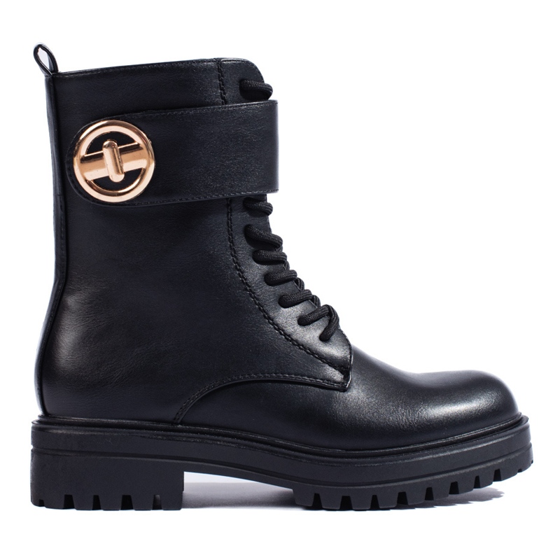 SHELOVET Crne ženske torbe s kopčom crno