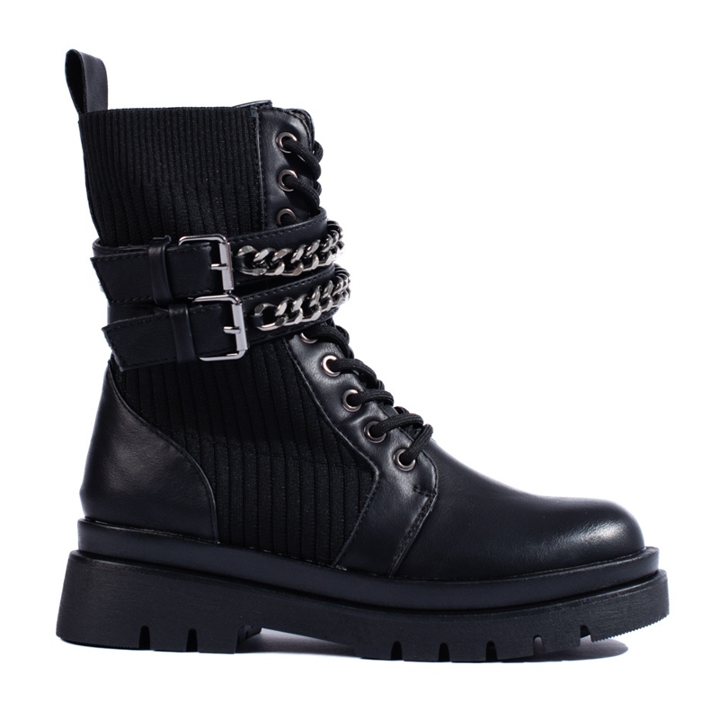 SHELOVET Crne ženske torbe s kopčama crno