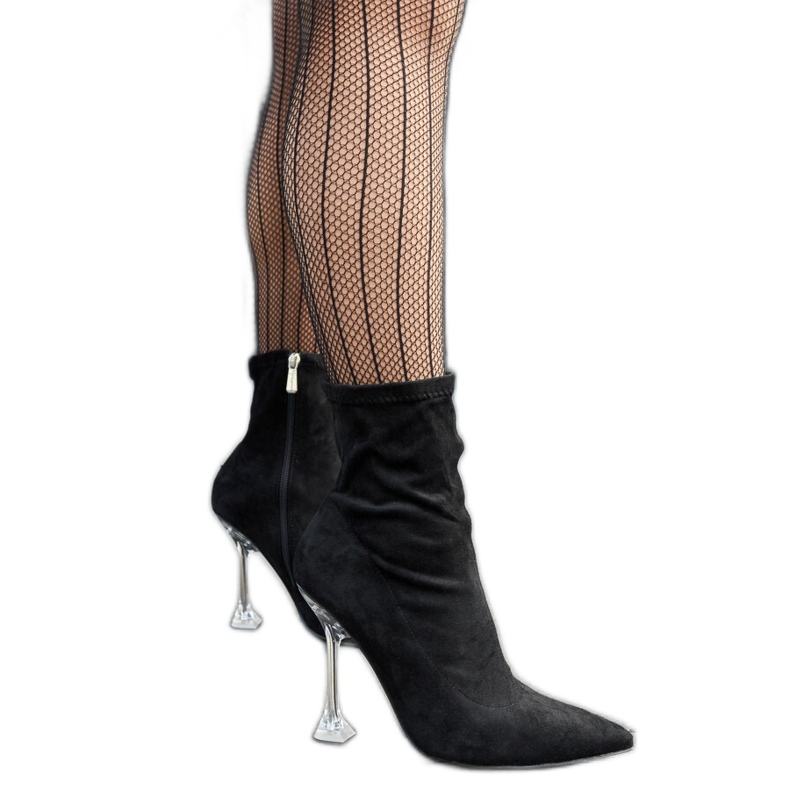 Ferguson crne gležnjače s ukrasnom petom crno